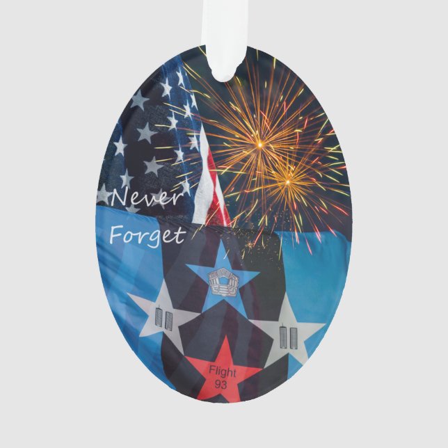 Nationale Erinnerung nie vergessen Ornament (Rückseite)