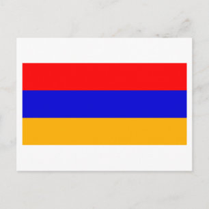 Nationale Flagge Armeniens Postkarte