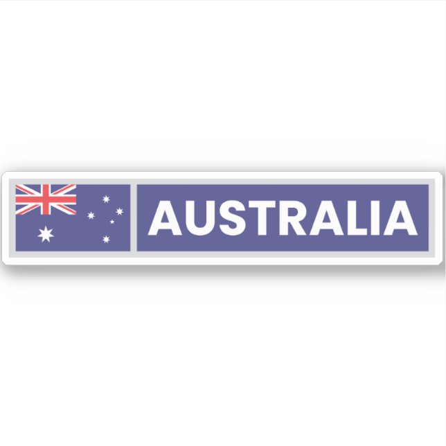 Nationale Flagge Australiens Aufkleber (Vorderseite)
