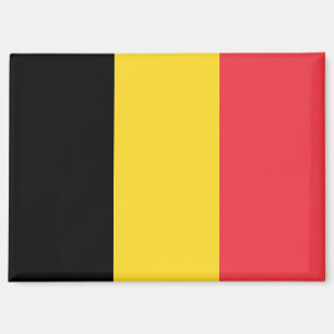 Nationale Flagge Belgiens Rechteck-Magnet Magnet