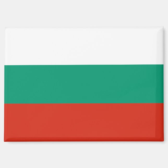 Nationale Flagge Bulgariens Rektangle-Magnet Magnet (Vorderseite)