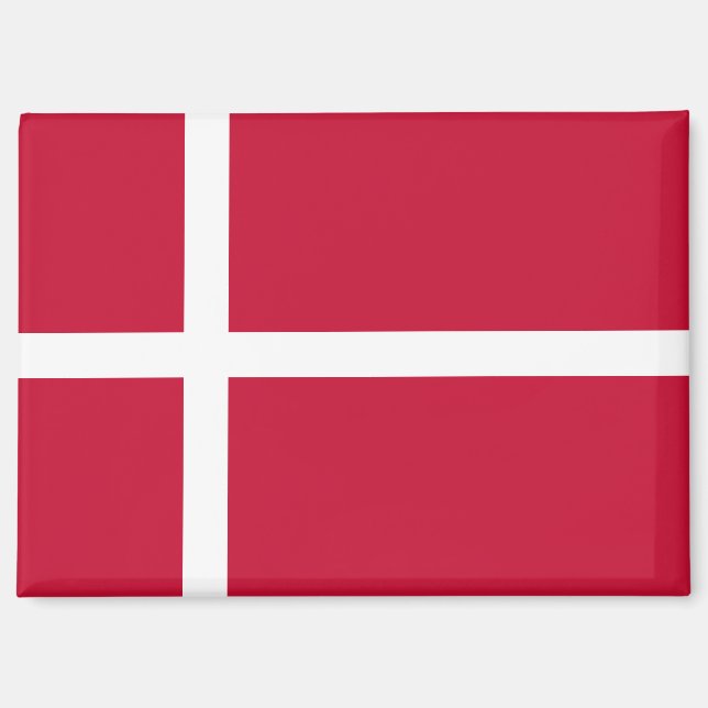 Nationale Flagge Dänemarks Rektangle-Magnet Magnet (Vorderseite)