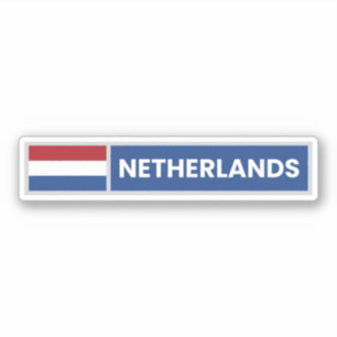 Nationale Flagge der Niederlande Aufkleber