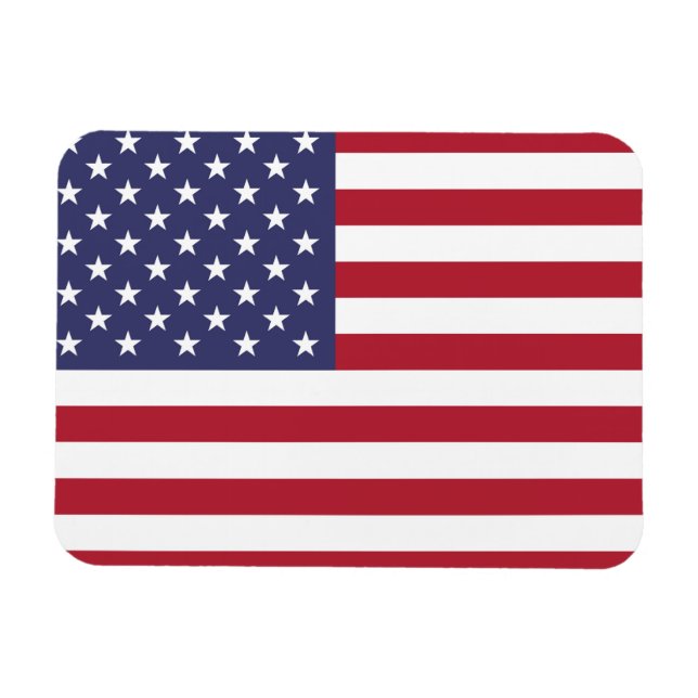 "Nationale Flagge der USA USA Magnet (Horizontal)