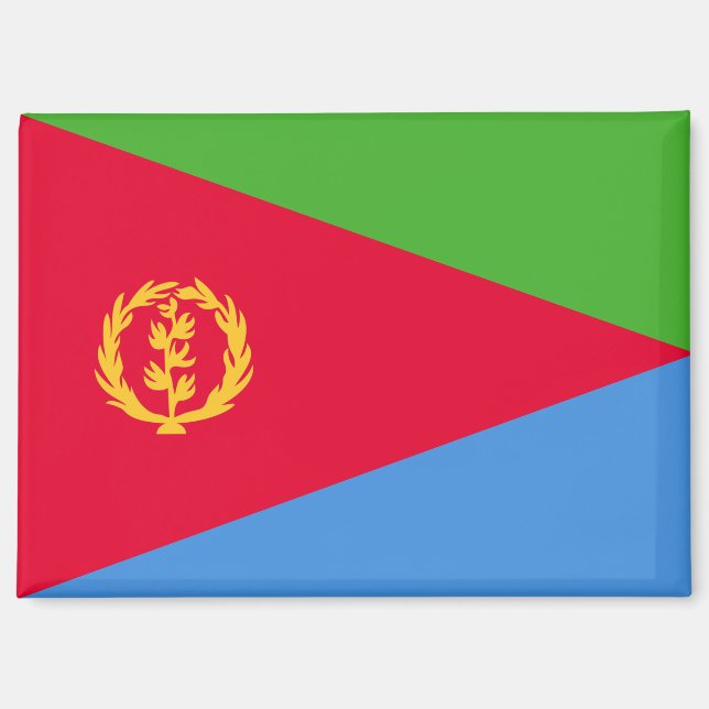 Nationale Flagge des Eritrea-Rectangle-Magneten Magnet (Vorderseite)