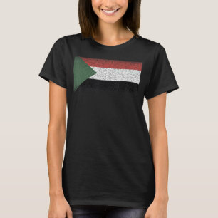 Nationale Flagge des Sudan-Souvenirs für Männer - T-Shirt
