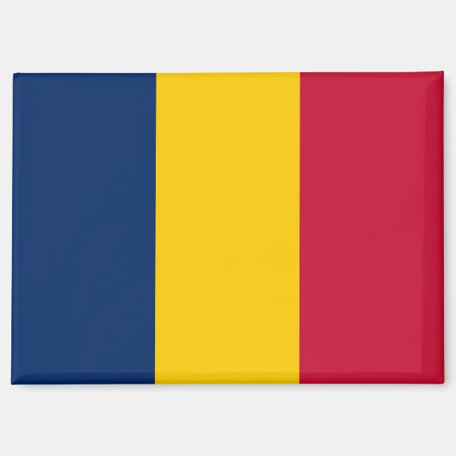 Nationale Flagge des Tschad-Rektangle-Magnet Magnet (Vorderseite)