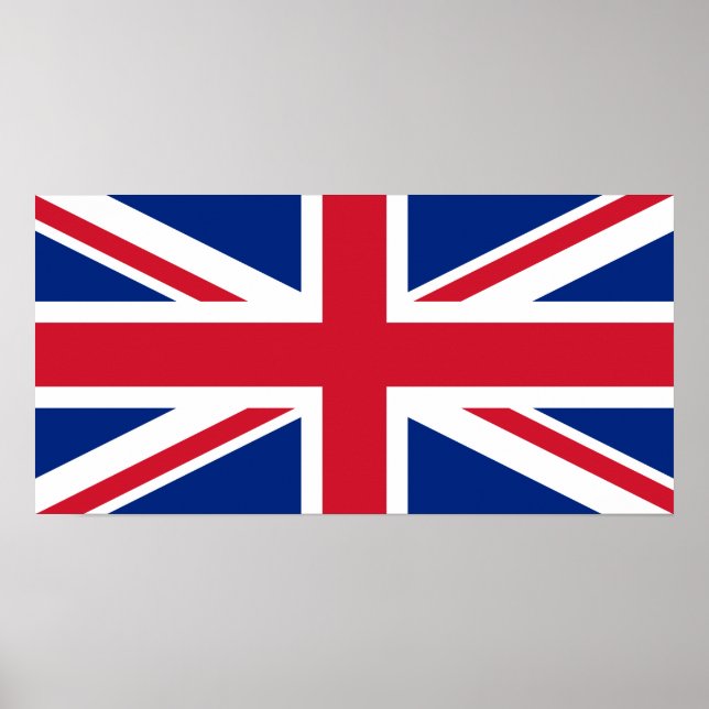 Nationale Flagge des Vereinigten Königreichs Poster (Vorne)