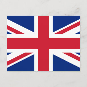Nationale Flagge des Vereinigten Königreichs Postkarte