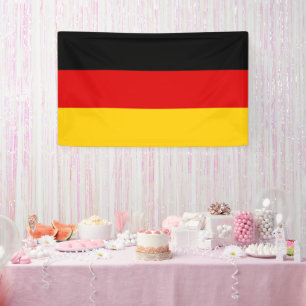 Nationale Flagge Deutschlands - Rechteckige Wandba Banner