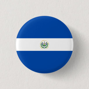 Nationale Flagge El Salvadors Button