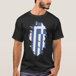Nationale Flagge Griechenlands Andenken an Frauen T-Shirt