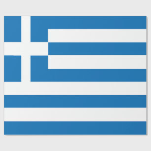 Nationale Flagge Griechenlands Geschenkpapier