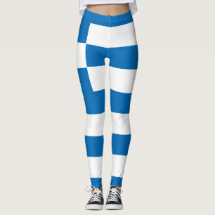 Nationale Flagge Griechenlands Leggings