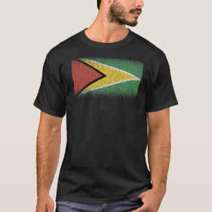 Nationale Flagge Guyanas Souvenir für Männer Fraue T-Shirt