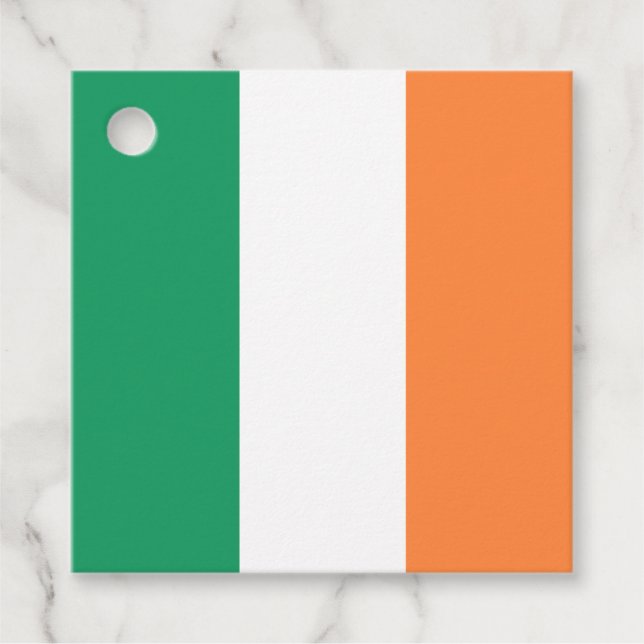 Nationale Flagge Irlands, irischer Standard, Banne Geschenkanhänger (Vorderseite)