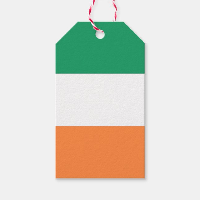 Nationale Flagge Irlands, irischer Standard, Banne Geschenkanhänger (Vorderseite)