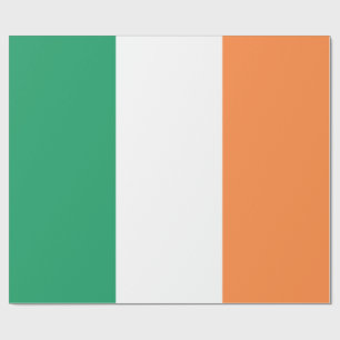 Nationale Flagge Irlands, irischer Standard, Banne Geschenkpapier