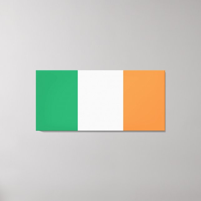Nationale Flagge Irlands, irischer Standard, Banne Leinwanddruck (Vorderseite)