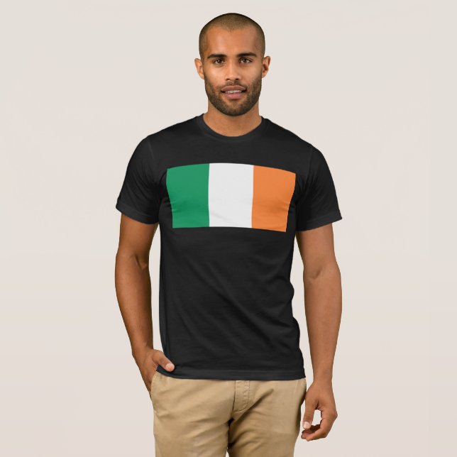 Nationale Flagge Irlands, irischer Standard, Banne T-Shirt (Vorne ganz)