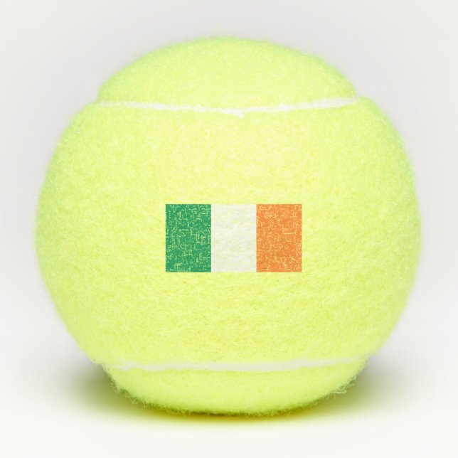 Nationale Flagge Irlands, irischer Standard, Banne Tennisbälle (Vorderseite)