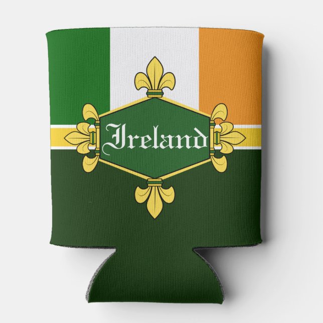 Nationale Flagge Irlands, Name anpassen Dosenkühler (Rückseite)