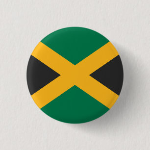 Nationale Flagge Jamaikas Button