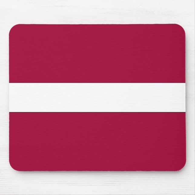 Nationale Flagge Lettlands Mousepad (Vorne)