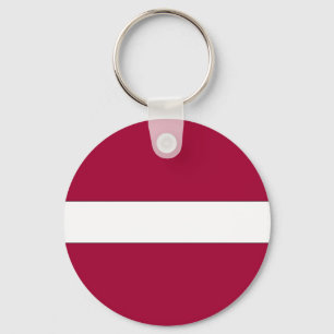 Nationale Flagge Lettlands Schlüsselanhänger