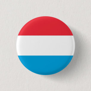 Nationale Flagge Luxemburgs Button