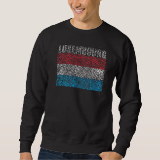 Nationale Flagge Luxemburgs Souvenir für Frauen Sweatshirt