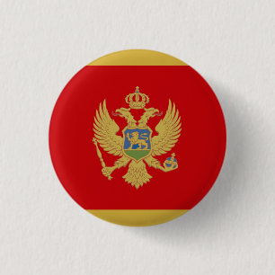 Nationale Flagge Montenegros Button