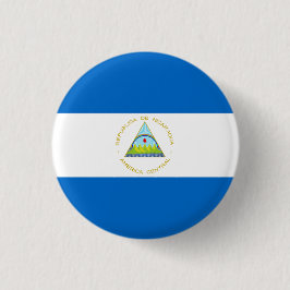 Nationale Flagge Nicaraguas Button