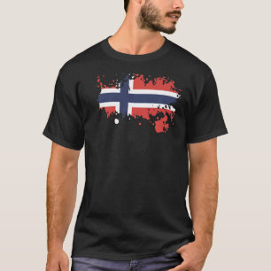 Nationale Flagge Norwegen Souvenir für Männer Frau T-Shirt
