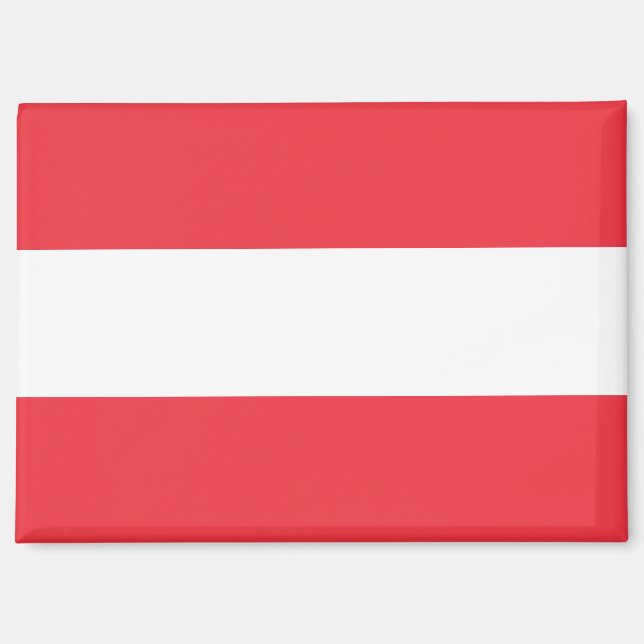 Nationale Flagge Österreichs Rektangle-Magnet Magnet (Vorderseite)