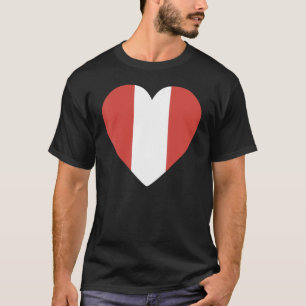 Nationale Flagge Perus Andenken für Männer Frauen T-Shirt