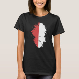 Nationale Flagge Polens Souvenir für Frauen T-Shirt