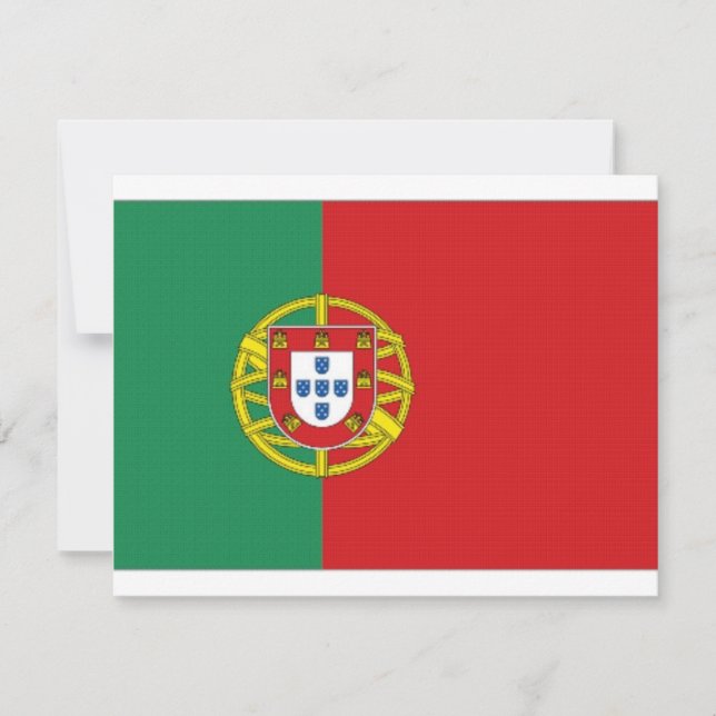 Nationale Flagge Portugals (Vorderseite)