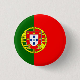 Nationale Flagge Portugals Button