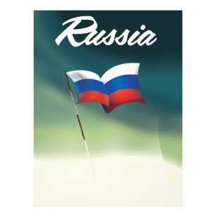 Nationale Flagge Russlands Fotodruck