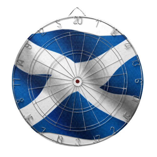 Nationale Flagge Schottlands & St Andrew Patriotic Dartscheibe (vorne)