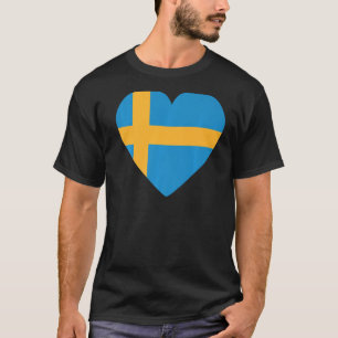 Nationale Flagge Schwedens Souvenir für Frauen 3 T-Shirt