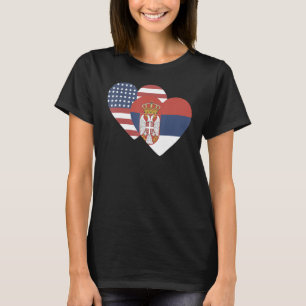 Nationale Flagge Serbiens Andenken an Frauen 1 T-Shirt