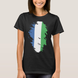 Nationale Flagge Sierra Leones Souvenir für Männer T-Shirt