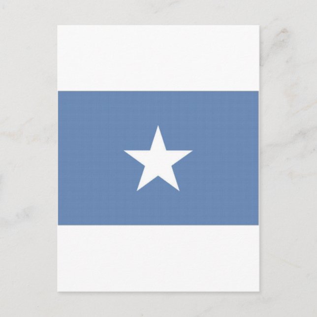 Nationale Flagge Somalias Postkarte (Vorderseite)