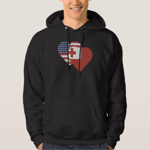 Nationale Flagge Tonga-Souvenir für Männer - Fraue Hoodie