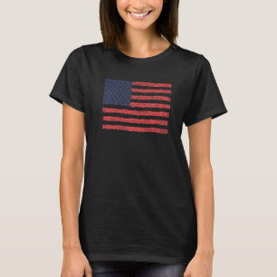 Nationale Flagge USA Souvenir für Männer Frauen 5 T-Shirt
