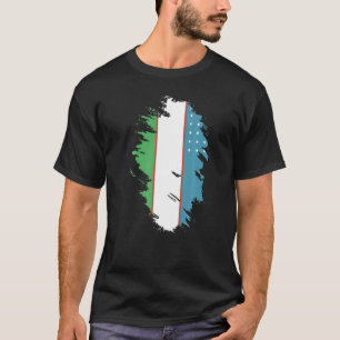 Nationale Flagge Usbekistans Andenken für Männer F T-Shirt