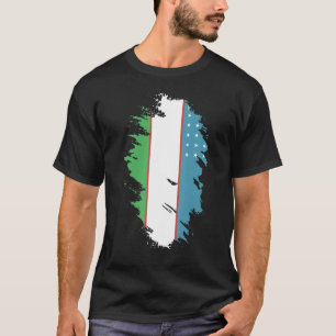 Nationale Flagge Usbekistans Andenken für Männer F T-Shirt