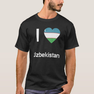 Nationale Flagge Usbekistans Andenken für Männer F T-Shirt